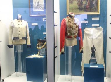 Инструктор и курсанты Центра «ВОИН» посетили выставку о Бородинском поле в Кузбассе.