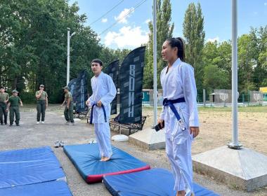 Член сборной России по карате провел мастер-класс для курсантов Центра «ВОИН»