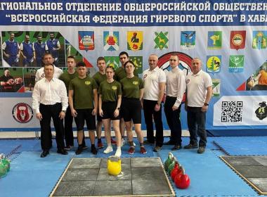 Курсанты Центра «ВОИН» собрали россыпь медалей на чемпионате и первенстве Хабаровского края по гиревому спорту