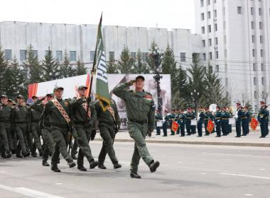 Более 850 инструкторов и курсантов Центра «ВОИН» приняли участие в парадах Победы